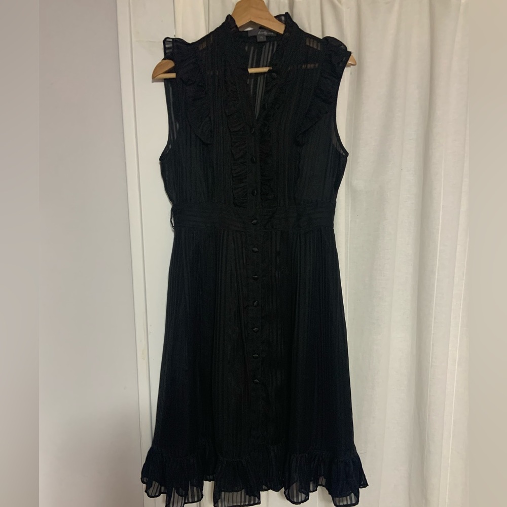 Twenty one black pin up ruffle dress